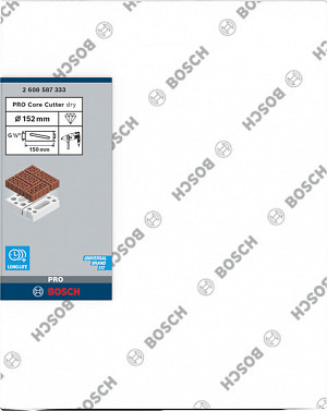 PRO Core Cutter dry, 152 x 150 mm, G 1/2