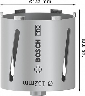 PRO Core Cutter dry, 152 x 150 mm, G 1/2