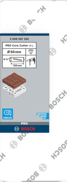 PRO Core Cutter dry, 60 x 150 mm, G 1/2