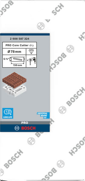 PRO Core Cutter dry, 78 x 150 mm, G 1/2