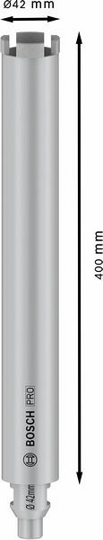 PRO Core Cutter wet, 42 x 400 mm, G 1/2