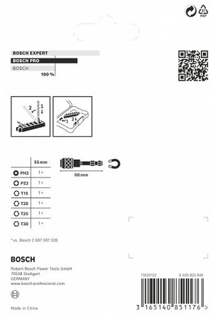 PRO Impact Set z držalom Quick Change in škatlo Pick and Click, PH2, PZ2, T15, T20, T25, T30, QC BH, 50 mm, 8 kosov