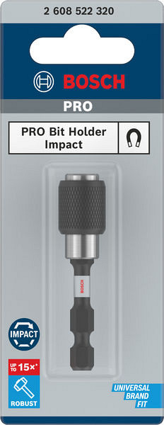 PRO Quick Change Bit Holder Impact, 60 mm