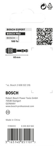 PRO Quick Change Bit Holder Impact, 60 mm