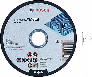 Ravne rezalne plošče za žage Standard for Metal 125 mm, 22,23 mm