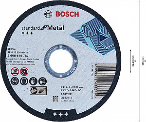 Ravne rezalne plošče za žage Standard for Metal 115 mm, 22,23 mm