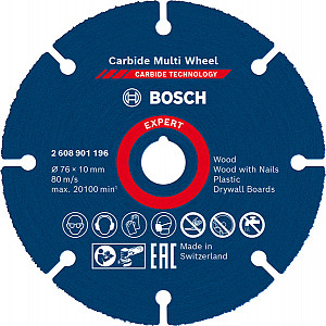 Rezalna plošča EXPERT Carbide Multi Wheel, 76 mm, 10 mm