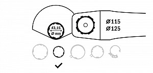 Ščitnik za brušenje, 115 mm