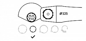 Ščitnik za brušenje, 125 mm