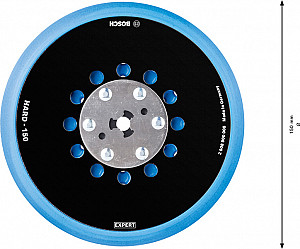 Univerzalni brusni krožnik EXPERT Multihole, 150 mm, trdi