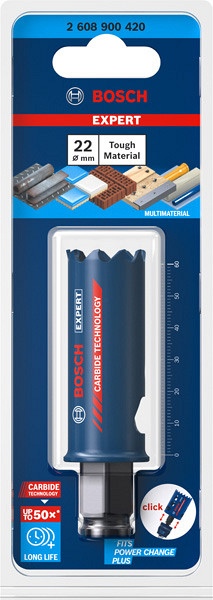 Žaga za izrezovanje lukenj EXPERT Tough Material, 22 x 60 mm