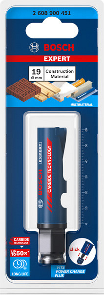 Žaga za izrezovanje lukenj EXPERT Construction Material, 19 x 60 mm