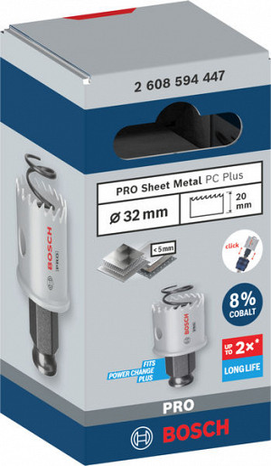 Žaga za izrezovanje lukenj PRO Sheet Metal PC Plus, 32 mm