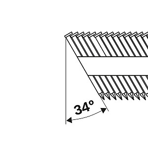 Žeblji v traku z D-glavo SN34DK 100R